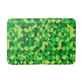 St. Patrick's Day Green Geometric Pattern Badematte (Vorderseite)