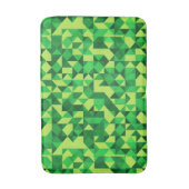 St. Patrick's Day Green Geometric Pattern Badematte (Vorderseite Vertikal)