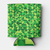 St. Patrick's Day Green Geometric Pattern Dosenkühler (Vorderseite)
