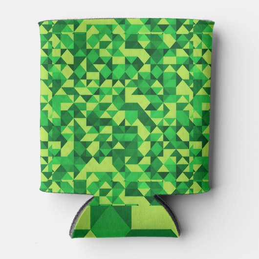 St. Patrick's Day Green Geometric Pattern Dosenkühler (Vorderseite)