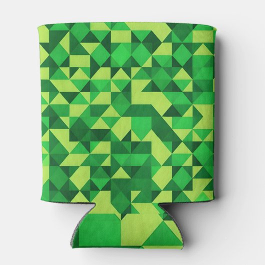 St. Patrick's Day Green Geometric Pattern Dosenkühler (Rückseite)