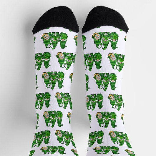 St. Patrick's Day Green Gnomies Gnomes Socken (Oben)