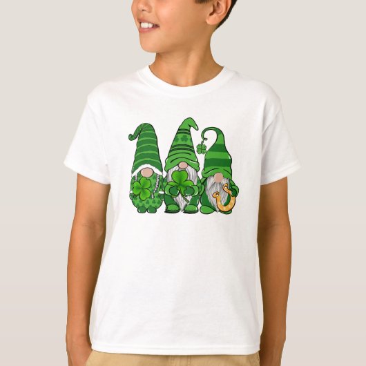 St. Patrick's Day Green Gnomies Gnomes T-Shirt (Vorderseite)