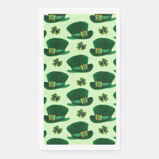 St Patrick's Day Green Hats Serviette (Vorderseite)