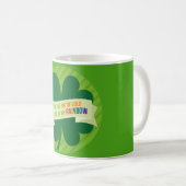 St. Patrick's Day Green Irish Print Tasse (VorderseiteRechts)