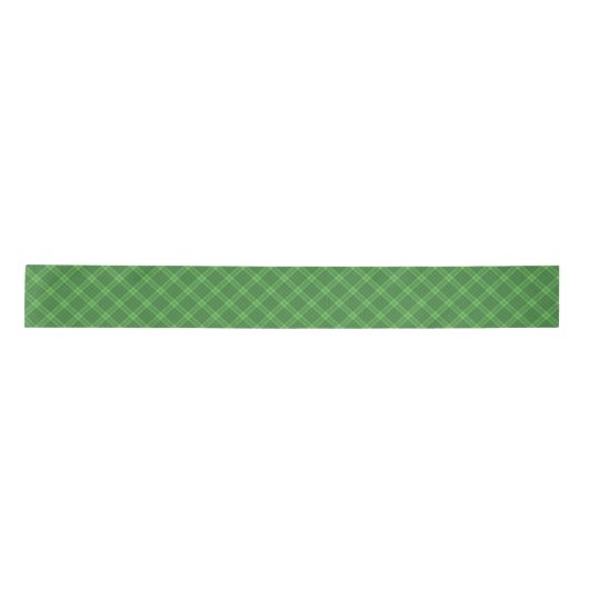 St-Patrick's Day | Green Kariert Pattern Ribbon Satinband (Vorderseite)