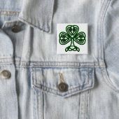 St Patricks Day Green Kleeblatt Button (Beispiel)