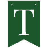 St. Patrick's Day Green Kleeblatt Clover Simple Wimpelkette (Zweite Fahne)