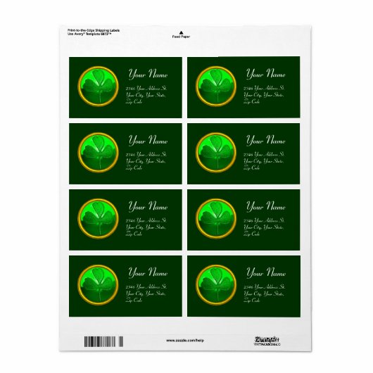 ST PATRICK'S DAY GREEN KLEEBLATT GEMSTONE JEWEL (Vorne)