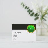 ST PATRICK'S DAY GREEN KLEEBLATT GEMSTONE JEWEL VISITENKARTE (Stehend Vorderseite)