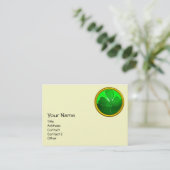 ST PATRICK'S DAY GREEN KLEEBLATT GEMSTONE JEWEL VISITENKARTE (Stehend Vorderseite)