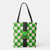 ST PATRICK'S DAY GREEN KLEEBLATT GEMSTONE White Tasche (Rückseite)