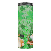 St Patrick's Day Green Kleeblatt Gnomes Thermosbecher (Rückseite)