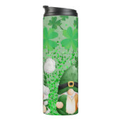 St Patrick's Day Green Kleeblatt Gnomes Thermosbecher (Nach rechts gedreht)