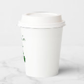 St. Patrick's Day Green Kleeblatt Kiss Me Ich bin Pappbecher (Links)