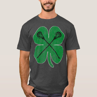St Patricks Day Green Kleeblatt Lacrosse Irish T-Shirt