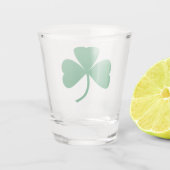 St. Patrick's Day Green Kleeblatt Leaf Schnapsglas (Rückseite)