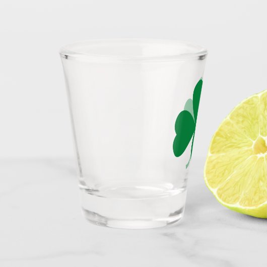 St. Patrick's Day Green Kleeblatt Leaf Schnapsglas (Links)