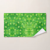 St Patrick's Day Green Kleeblatt Muster Handtuch (Handtuch)