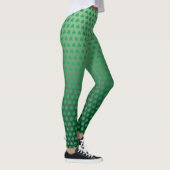 St Patricks Day Green Kleeblatt Muster Leggings (Rechts)