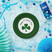 St. Patrick's Day Green Kleeblatt Pappteller (Party)