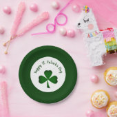St. Patrick's Day Green Kleeblatt Pappteller (Party)