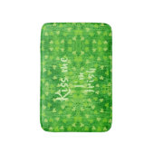 St Patrick's Day Green Kleeblatt Pattern Bath Mat Badematte (Vorderseite Vertikal)