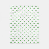 St. Patrick's Day Green Kleeblatt Pattern Fleecedecke (Vorderseite)