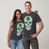 St Patricks Day Green Kleeblatt Skull Irish Gift T-Shirt (Unisex)