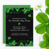 St. Patrick's Day Green Kleeblatt Vine Irish Party Einladung
