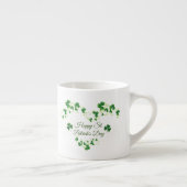St. Patrick's Day Green Kleeblatt Vine Irish Party Espressotasse (Rechts)