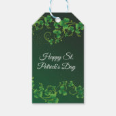 St. Patrick's Day Green Kleeblatt Vine Irish Party Geschenkanhänger (Vorderseite)