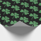 St. Patrick's Day Green Kleeblatt Vine Irish Party Geschenkpapier (Ecke)