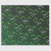 St. Patrick's Day Green Kleeblatt Vine Irish Party Geschenkpapier (Flach)