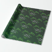 St. Patrick's Day Green Kleeblatt Vine Irish Party Geschenkpapier (Ungerollt)