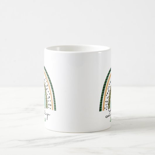 St. Patrick's Day Green Kleeblatt Vine Irish Party Kaffeetasse (Mittel)
