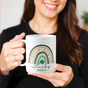 St. Patrick's Day Green Kleeblatt Vine Irish Party Kaffeetasse