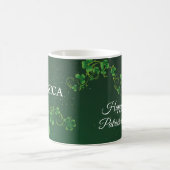 St. Patrick's Day Green Kleeblatt Vine Irish Party Kaffeetasse (Mittel)