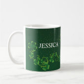 St. Patrick's Day Green Kleeblatt Vine Irish Party Kaffeetasse (Links)