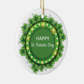 St. Patrick's Day Green Kleeblatt Vine Irish Party Keramik Ornament (Rechts)
