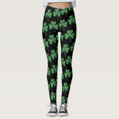 St. Patrick's Day Green Kleeblatt Vine Irish Party Leggings (Vorderseite)