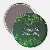 St. Patrick's Day Green Kleeblatt Vine Irish Party Magnet (Vorderseite/Rückseite)