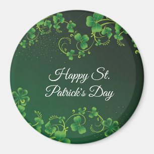 St. Patrick's Day Green Kleeblatt Vine Irish Party Magnet