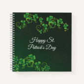 St. Patrick's Day Green Kleeblatt Vine Irish Party Notizblock (Vorderseite)