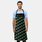 St. Patrick's Day Green Kleeblatt Vine Irish Party Schürze (Getragen)