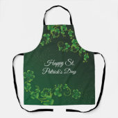 St. Patrick's Day Green Kleeblatt Vine Irish Party Schürze (Vorderseite)