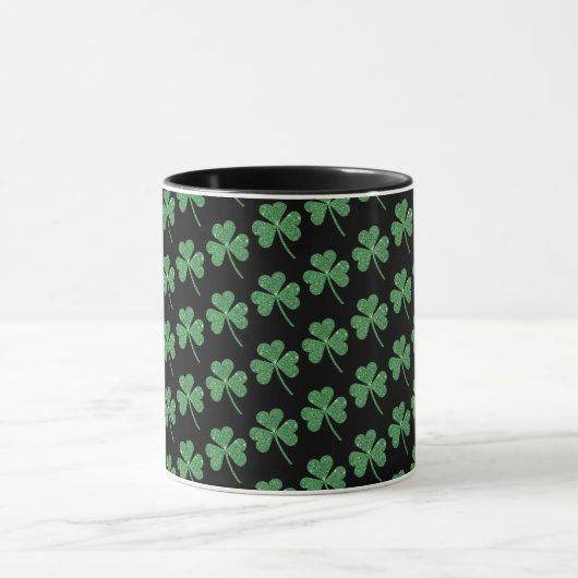 St. Patrick's Day Green Kleeblatt Vine Irish Party Tasse (Zentrum)