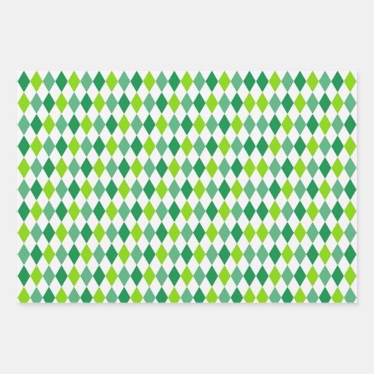 St. Patrick's Day Green Kleeblatts Leprechaun Spaß Geschenkpapier Set (Vorderseite 3)
