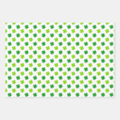 St. Patrick's Day Green Kleeblatts Leprechaun Spaß Geschenkpapier Set (Vorderseite)