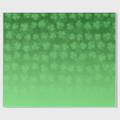St. Patrick's Day Green Kleeblatts ombre pattern Geschenkpapier (Flach)